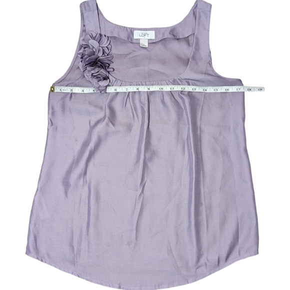 Loft woman's shirt Flower design Size S Purple - Picture 2 of 6
